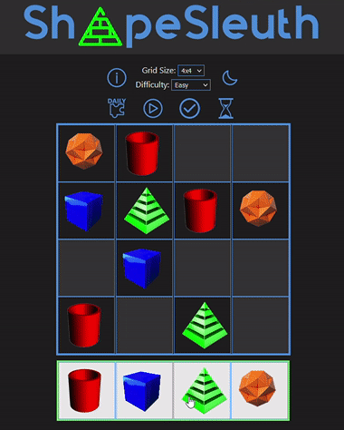 How to play ShapeSleuth